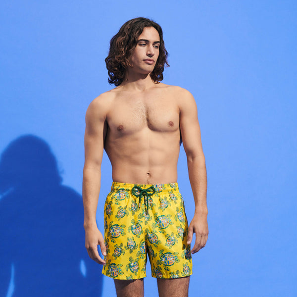 Men Swim Trunks Ultra-light and Packable Provencal Turtles