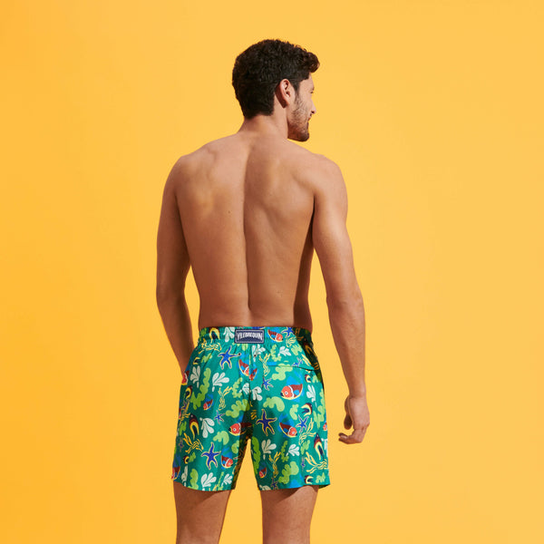 Men Swim Trunks Ultra-light and Packable Naive Fish