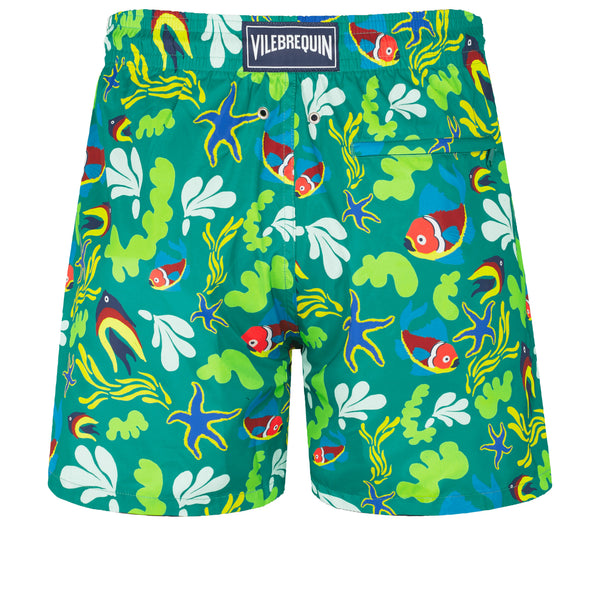 Men Swim Trunks Ultra-light and Packable Naive Fish