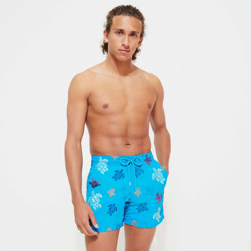 MEN SWIM SHORTS EMBROIDERED RONDE DES TORTUES - LIMITED EDITION
