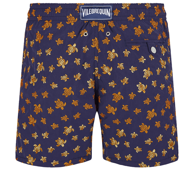 Men Embroidered Swim Trunks Micro Ronde Des Tortues - Limited Edition